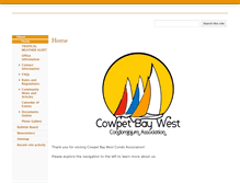 Tablet Screenshot of cowpetbaywest.com
